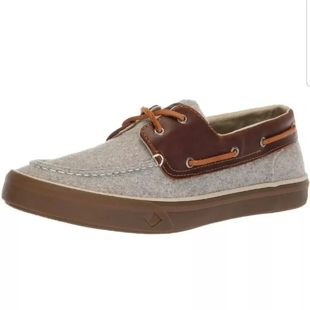 Sperry Men's Bahama II Boat Wool Sneaker, Grey, Size 12M
